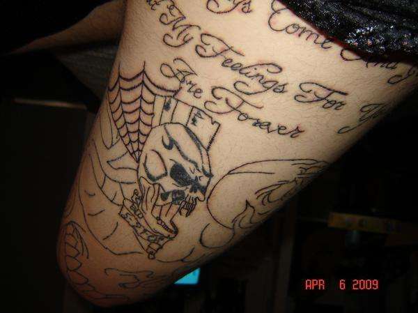 Custom Leg 1 tattoo