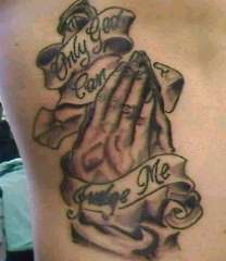 Only god can judge me tattoo