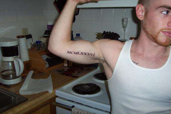 Roman Numeral tattoo