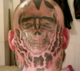 SKULL piece tattoo