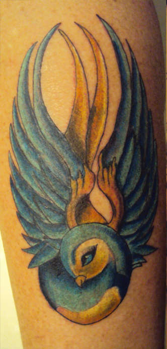 Swallow tattoo
