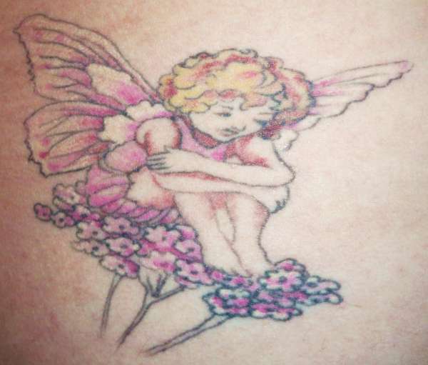The Candytuft fairy tattoo