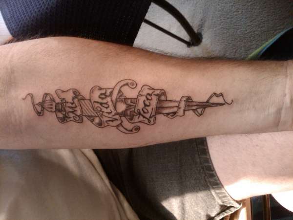 black ink tattoo