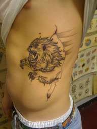 custom lion tattoo