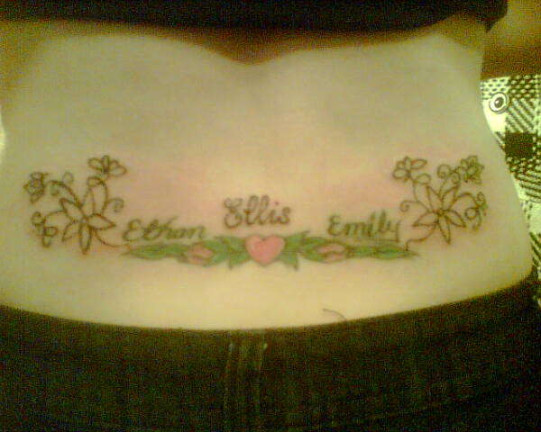floral lower back tattoo tattoo
