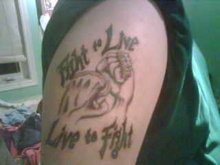 hubbys first tat tattoo