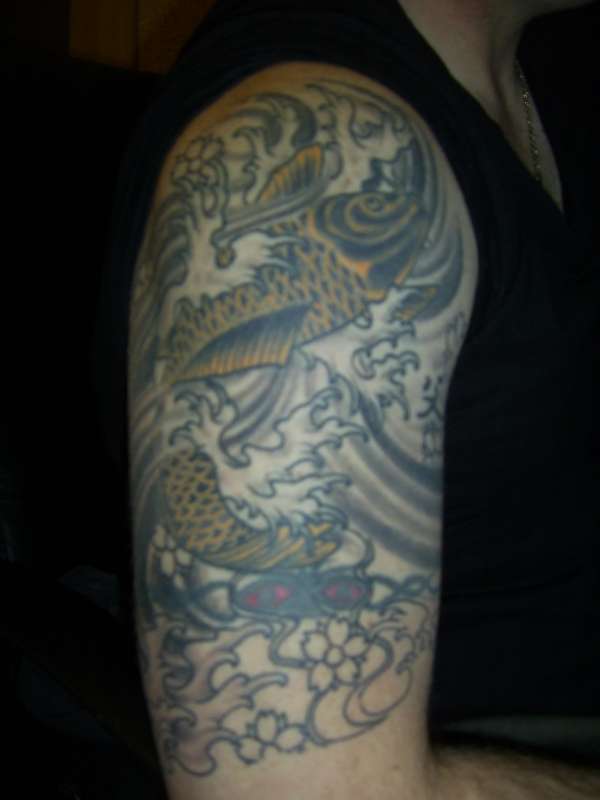 koi armband cover up continued tattoo