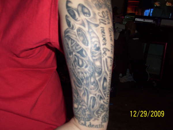 right arm half sleeve tattoo