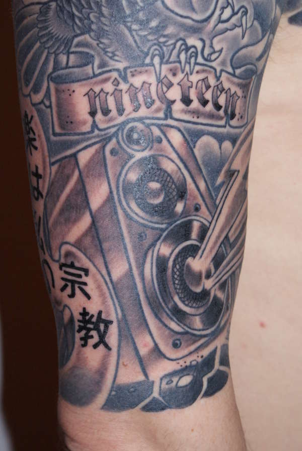 music speaker tattoo designs