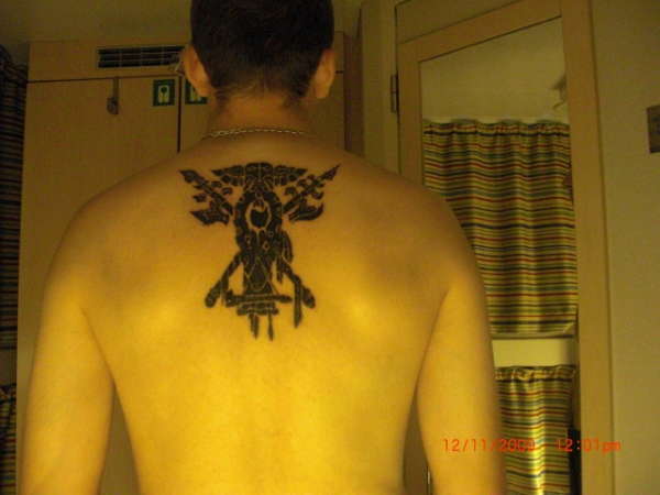 tauren crest tatoo from wow tattoo