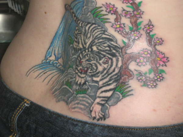 tigerandwaterfall tattoo