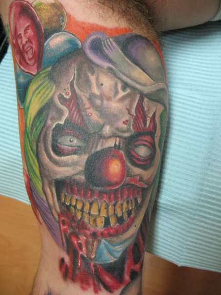 Clown tattoo