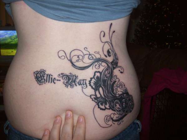 ELLIE MAY, FISH tattoo