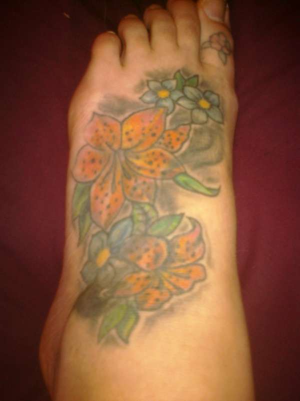 Foot Tattoo Healed tattoo