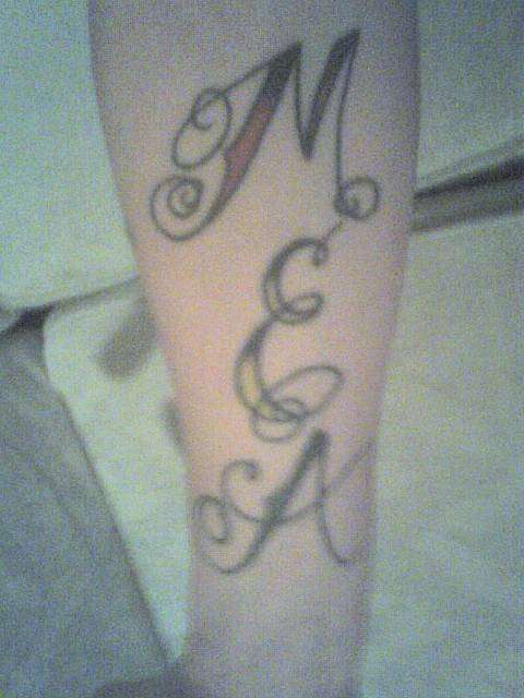 Initals tattoo