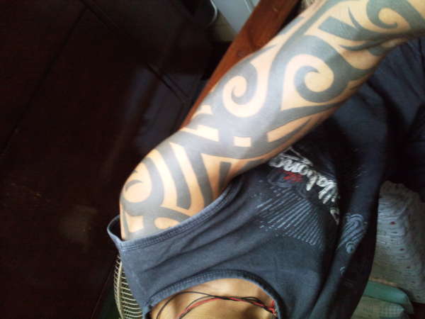 Left Arm Tribal tattoo