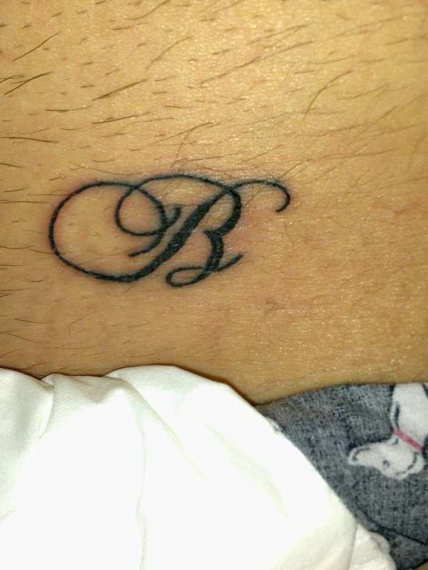 Letter B tattoo