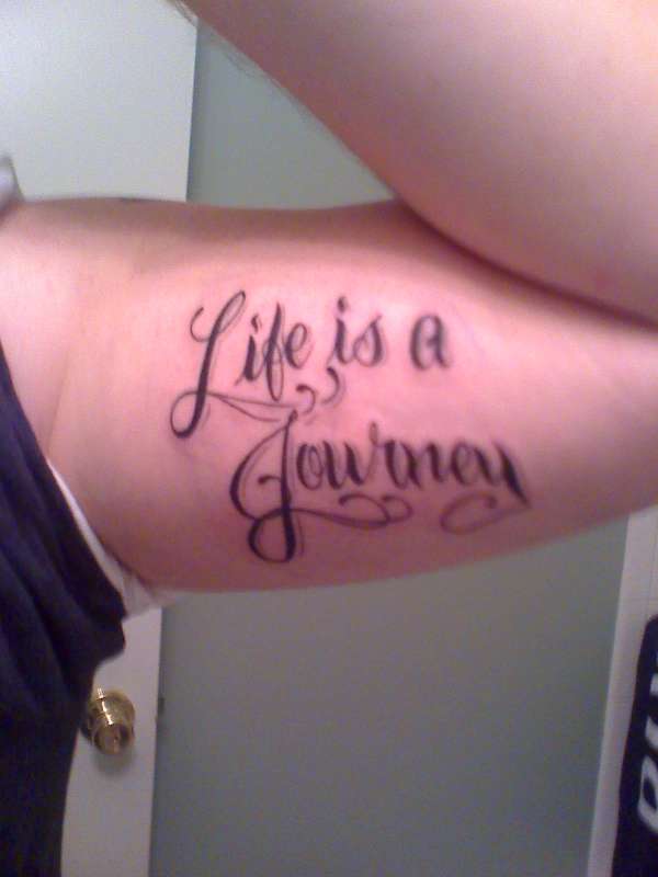 Life is a Journey tattoo