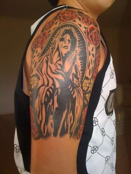 Start Of Full Sleeve (Mary) tattoo