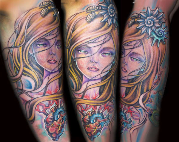 audrey kawasaki portrait tattoo