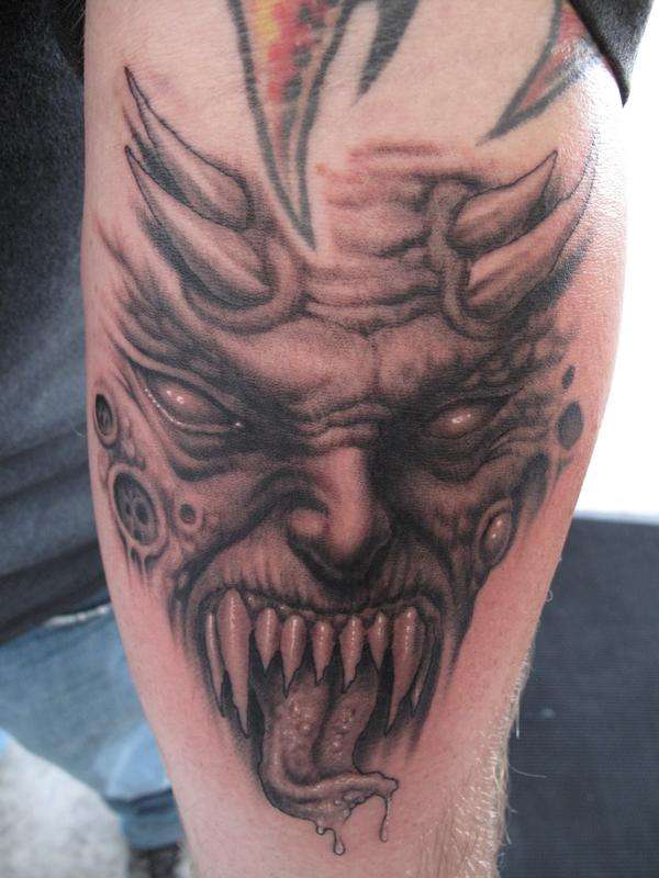 Satan Face Tattoo