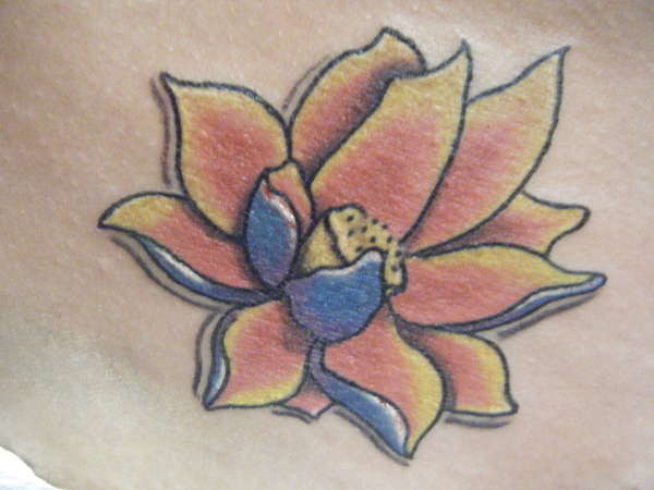 flower near crotch tattoo