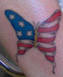 American Butterfly tattoo