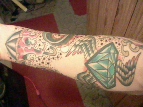 inner forearm and wrist tattoo