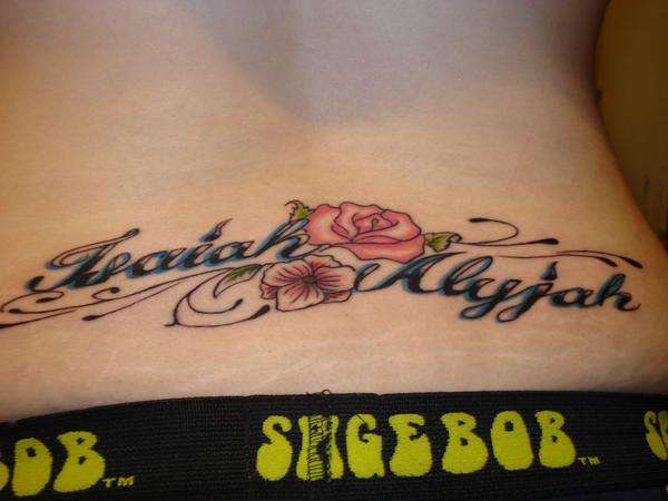 kids names tattoo