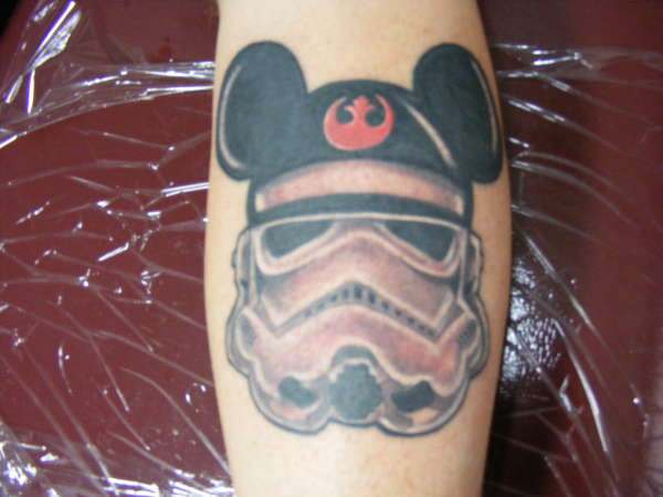 mickey mouse spacetrooper? i think... it's been a while tattoo