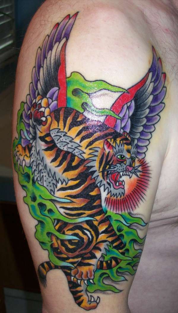 mystical tiger tattoo