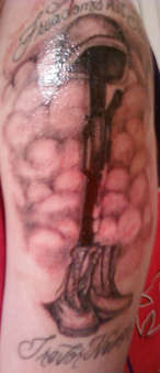 support our troops...rip cuzzin 1984-nov 2009 tattoo