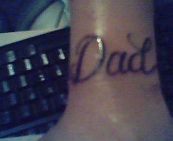 DAD LEFT WRIST tattoo