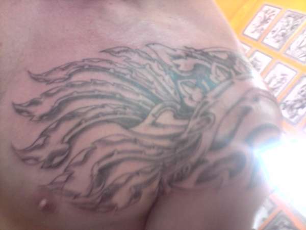 Fire leaves tattoo
