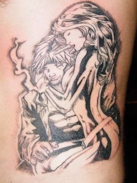 GAMBIT AND ROGUE tattoo