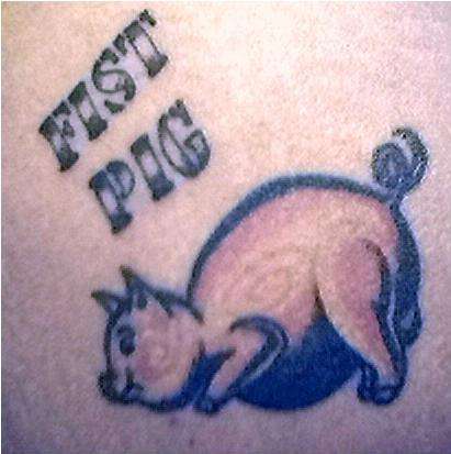 Pig tattoo