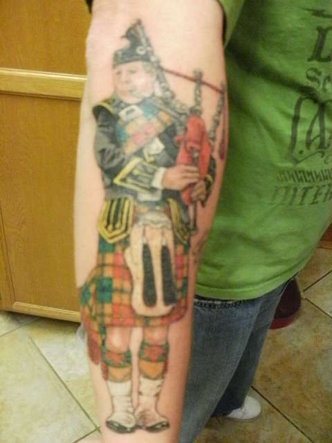 bagpipes tattoo