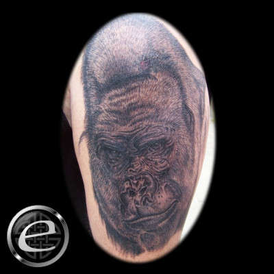 silverback gorilla tattoo