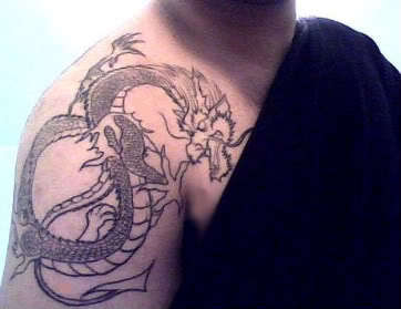 Traditional Dragon Piece tattoo
