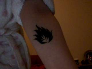Up in flames tattoo