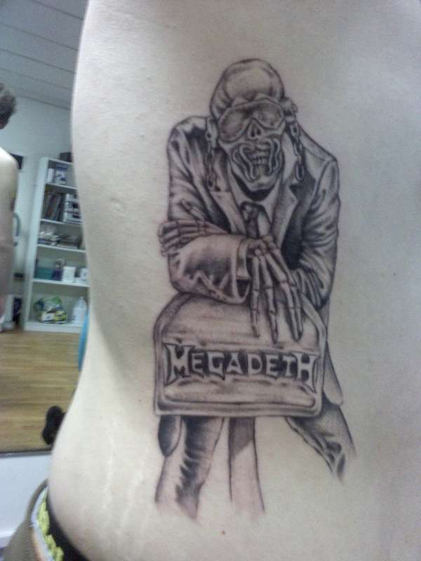 Vic Rattlehead from Megadeth's Peace Sells... tattoo