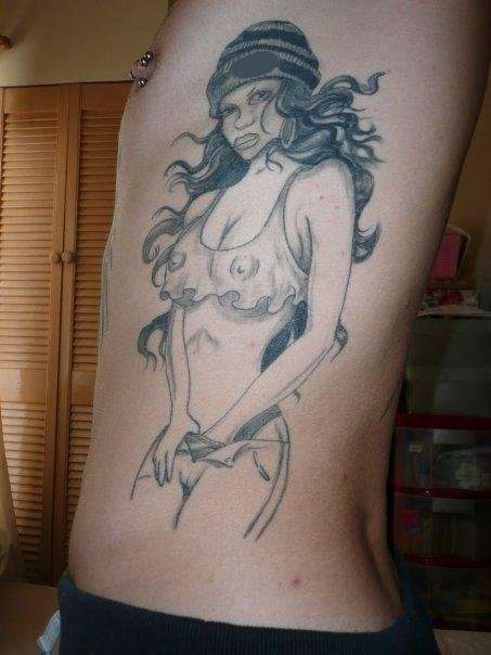 black and grey tattoo