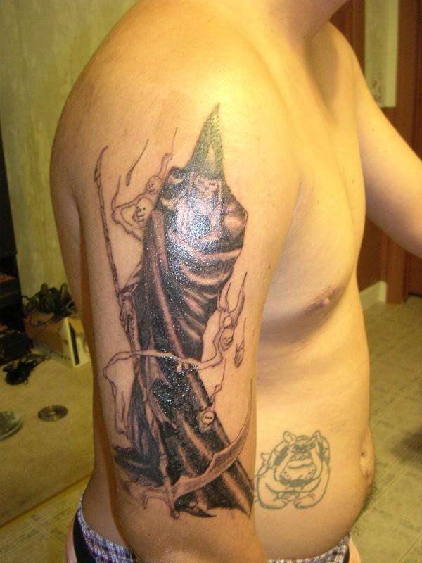 death ripper/santa muerte tattoo