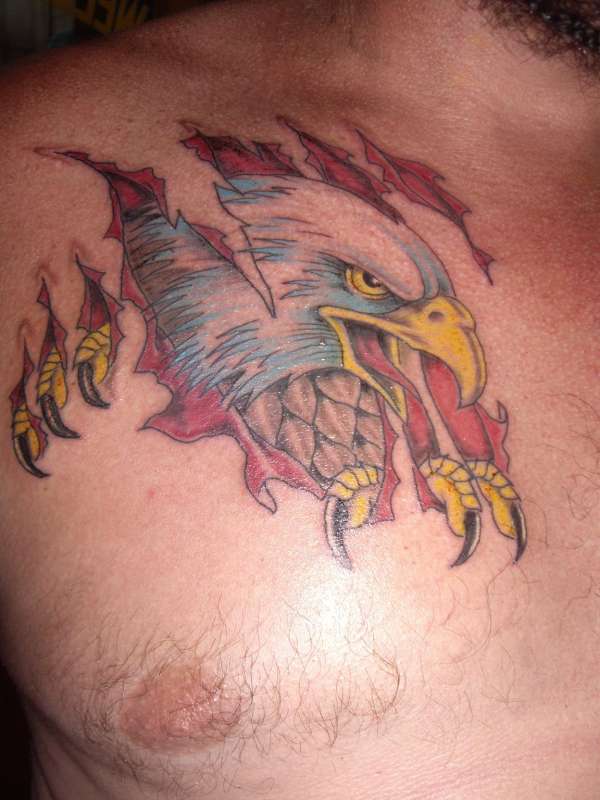 eagle rip through tattoo