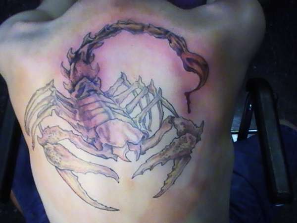 gothic scorpion by:chi-roc sam tattoo