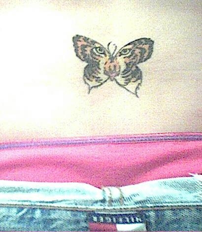 tiger butterfly tatt tattoo