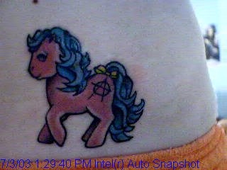 My Little Anarchy Pony tattoo