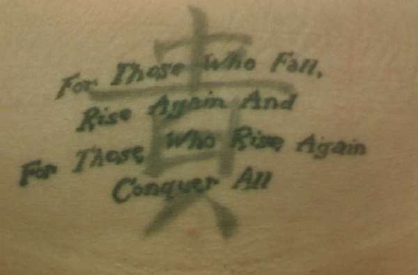 my saying tattoo