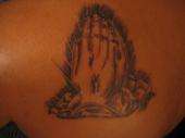 prayer hands tattoo