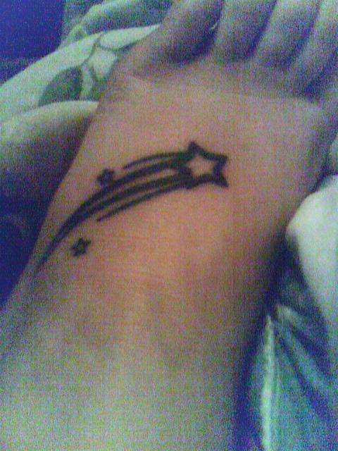 shooting star tattoo